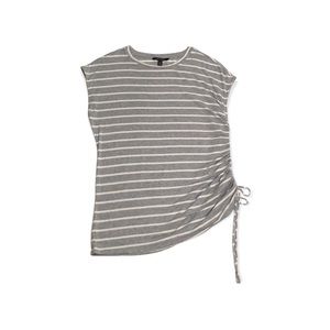 BANANA REPUBLIC | grey and white striped top.  size M NWOT